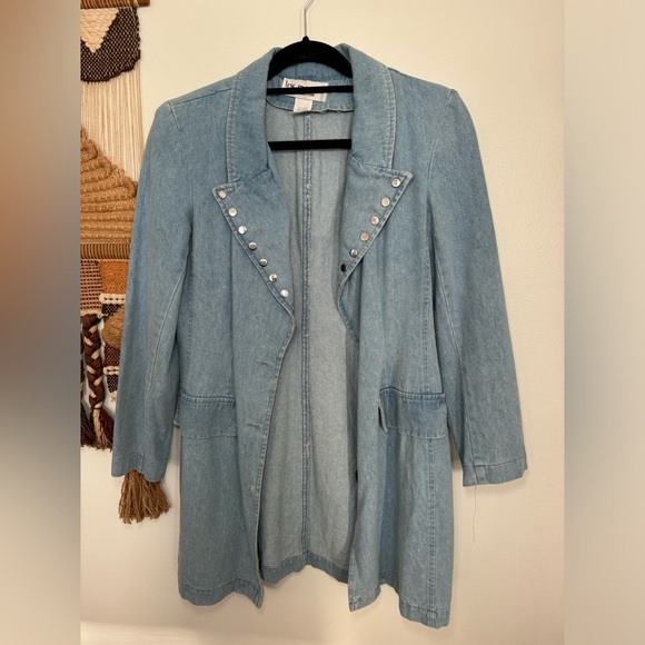 Vintage Lew Magram Collection Denim Blazer Jacket 80s 90s - Picture 5 of 5